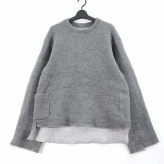 SUNSEA 󥷡 16AW Riversible WOOL CREWNECK Pull Over С֥˥å 2 졼