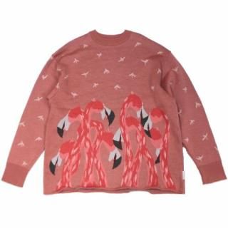 NEONSIGN ͥ󥵥 20AW SWITCH FLAMINGO SWEATER եߥ ˥å ԥ󥯷