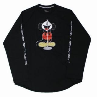 Supreme  Number (N)ine ץ꡼ ʥСʥ 25AW Mickey Raglan L/S Top ߥå 饰󥹥꡼ M ֥å