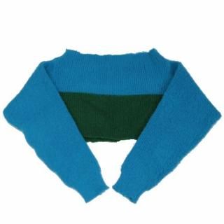 kotohayokozawa ȥϥ襳 24AW FUZZY SHORT KNIT ե硼ȥ˥å ֥롼 ꡼