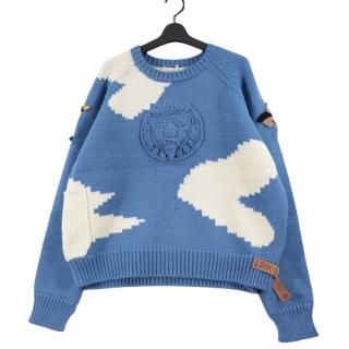 SUNSEA 󥷡 28th 23AW MEXICO SWEATER HAPPNING VER. ᥭ ˥å 3 ֥롼 ۥ磻