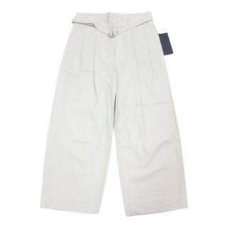 URU  20SS COTTON GABARDINE 2 TUCK PANTS ѥ 1 饤ȥ١