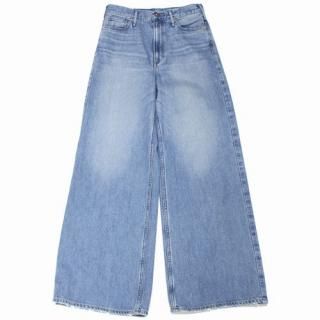 upperhights ���åѡ��ϥ��� 25AW IENA ���� THE RUTH FEATHER MID BLUE �ǥ˥�ѥ�� 23 ����ǥ���