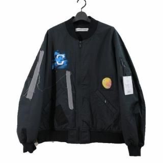 UNDERCOVER ����������С� 25SS Co�ĥ��������ץ��ȥѥå�MA-1 4 �֥�å�