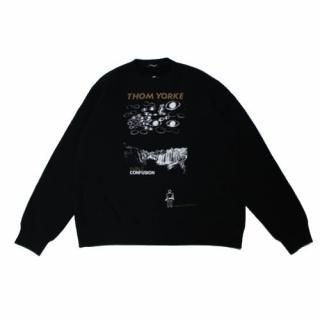 UNDERCOVER �� THOM YORKE 24AW  SWEAT PAIN �� CONFUSION  �ȥ�衼�� �������å� 5 �֥�å�