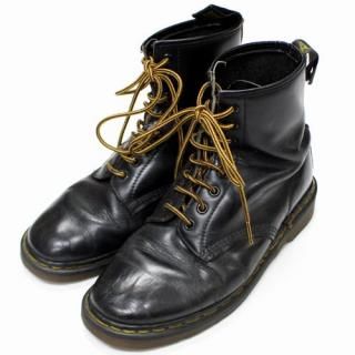 Dr.Martens �ɥ������ޡ����� �ѹ��� ���󥰥��� 8�ۡ���֡��� MADE IN ENGLAND UK7 �֥�å�