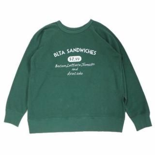 Miixta �ߥ����� BLTA CREW NECK SWEAT RAGRAN  �������å� L ���꡼��