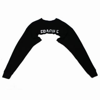 SUNSEA ���󥷡� 28th 23AW CUT-OFF SWEATSHIRT STOLE ���åȥ��ե������åȥ���ĥ��ȡ��� F �֥�å�