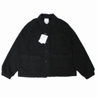 VISVIM �ӥ��ӥ� 25AW TRAVAIL COVERALL MOLESKIN DMGD ���С������� �⡼�륹���� ���㥱�å� 4 �֥�å�
