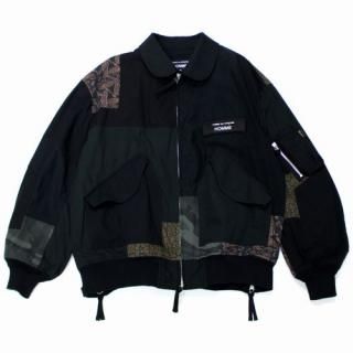 COMME des GARCONS HOMME ����ǥ���륽�󥪥� 25SS �ʥʥ�����Хå����ƥ��¿�Ǻ�MIX �ߥ꥿�꡼���㥱�å� XL �֥�å�