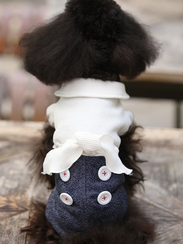 ハイウエストデニムロンパース - GODPIVA（ゴッドピバ）： 犬のお洋服、ドッグウエア＆アクセサリーの専門ブランド GODPIVA（ゴッドピバ）