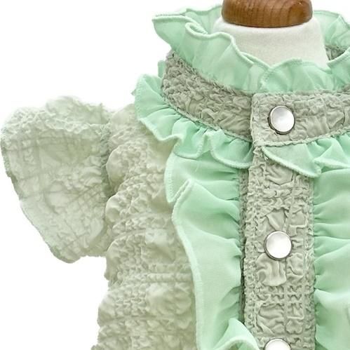 メロン  ゴッドピヴァ GODPIVA フルーツフリルブラウス フルーツフリルブラウス - GODPIVA（ゴッドピバ）： 犬のお洋服
