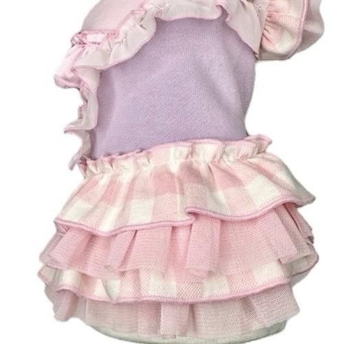 新品 GODPIVA バイカラーチェックワンピース バイカラーチェックワンピース - GODPIVA（ゴッドピバ）： 犬の