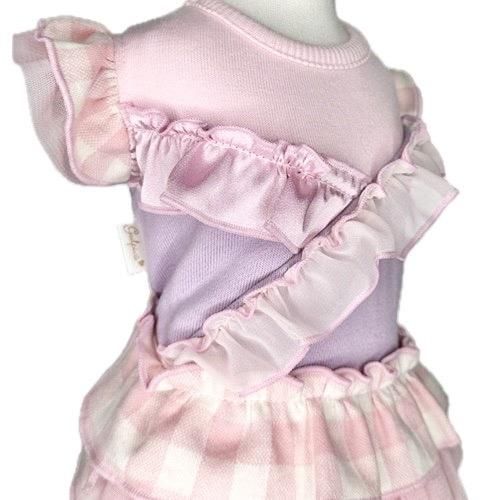 新品 GODPIVA バイカラーチェックワンピース バイカラーチェックワンピース - GODPIVA（ゴッドピバ）： 犬の