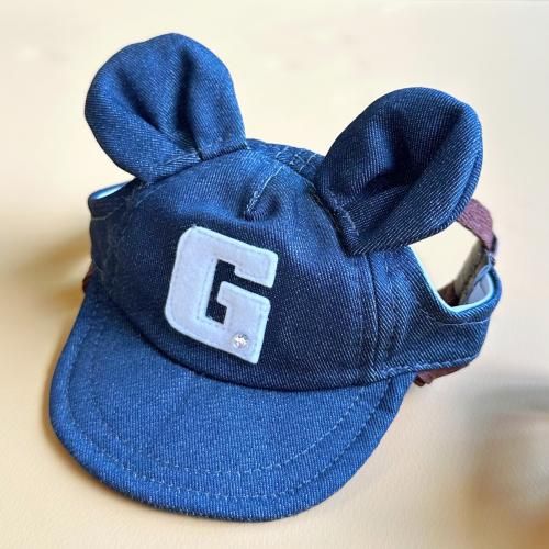 くま耳デニムキャップ - GODPIVA（ゴッドピバ）： 犬のお洋服、ドッグ