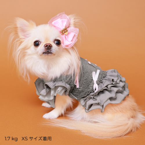 あったかテラボアRIBONワンピース - GODPIVA(ゴッドピバ): 犬 あったかテラボアRIBONワンピース - GODPIVA(ゴッドピバ): 犬