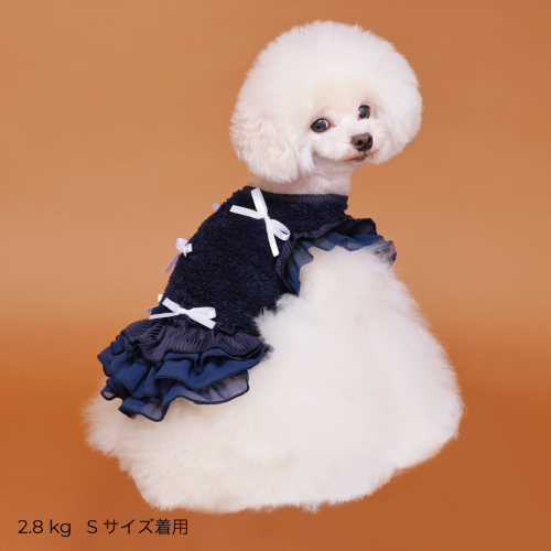 あったかテラボアRIBONワンピース - GODPIVA(ゴッドピバ): 犬 あったかテラボアRIBONワンピース - GODPIVA(ゴッドピバ): 犬