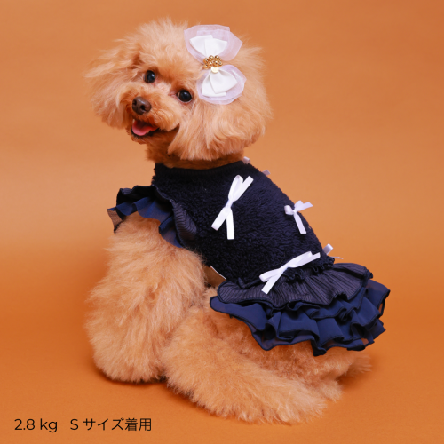あったかテラボアRIBONワンピース - GODPIVA(ゴッドピバ): 犬 あったかテラボアRIBONワンピース - GODPIVA(ゴッドピバ): 犬