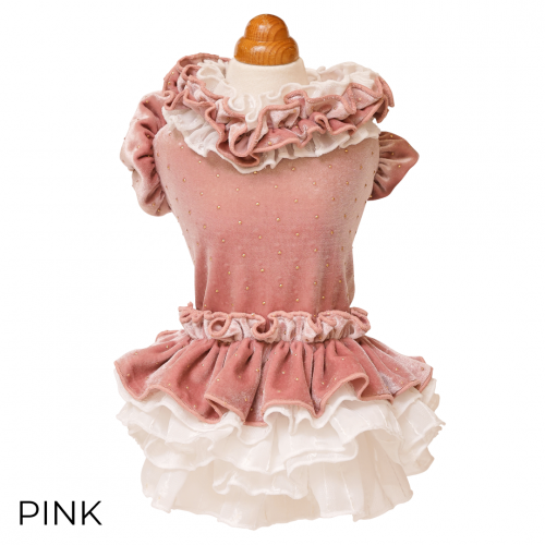 ゴッドピバ新作ワンピースドットプリマワンピースSMサイズピンク ☆ご予約☆ドットプリマワンピース※10月中旬より順次発送