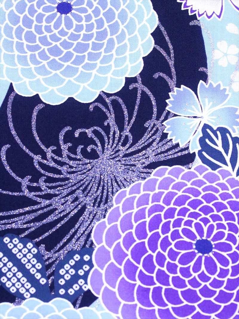 ゆかた反物 楽天市場】日本製 浴衣 反物 生地 教材用 レディース 水色 花柄