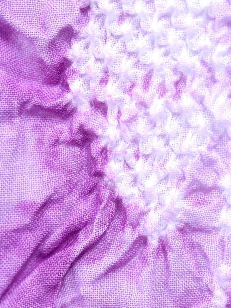 絞り　浴衣　反物 絞り浴衣反物「三浦牡丹 水色」女性浴衣 レディース浴衣 絞り