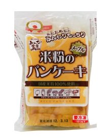 みんなの食卓 米粉のパンケーキメープル 冷凍品 アレルギー対応食品 自然食品らびっと アレルギー対応食品通販 グルテンフリー