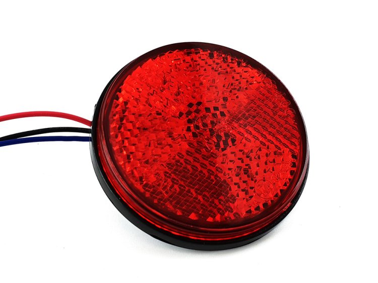 LEDリフレクターマーカー レッド（赤） 12V 24V 【お気に入り】 - セーフティー用品