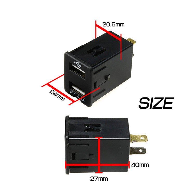 【ニッサンA】 キューブ Z12 H20.11～現在 LED発光：ブルー 電圧計表示 USBポート 充電 12V 2.1A 増設 パネル USBスイッチホールカバー