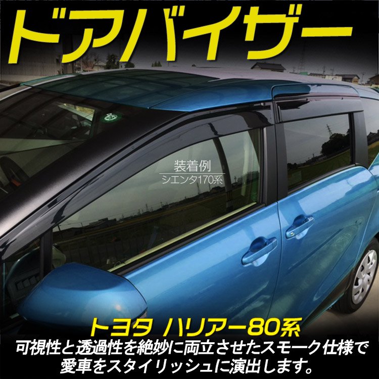 トヨタ 新型 ハリアー 80系 サイドバイザー ドアバイザー 外装パーツ