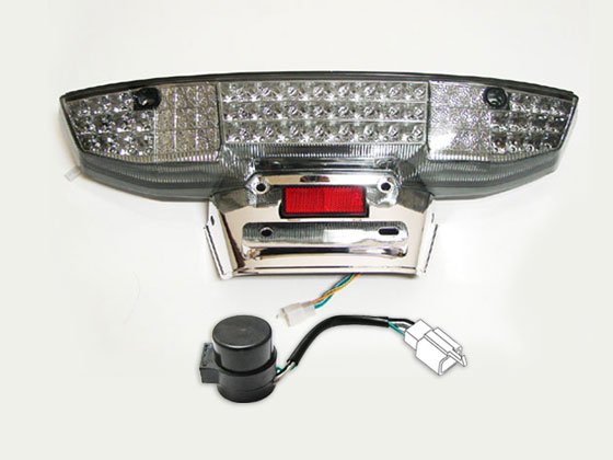 フュージョン MF02 LED スモーク テールランプ ASSY ICリレー付｜合計