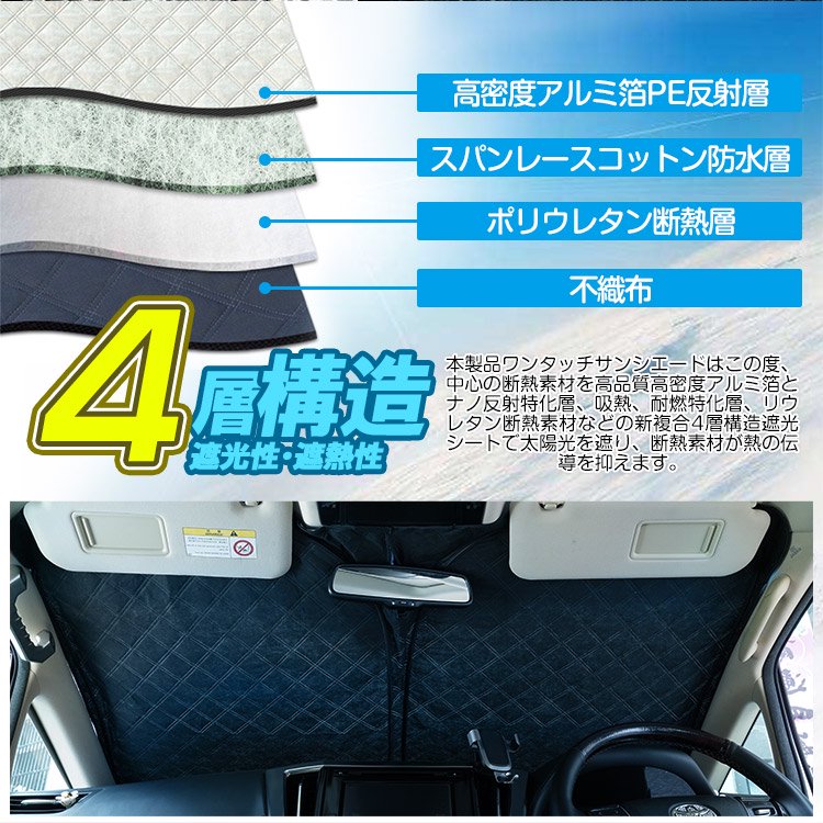 マツダ CX-5 KF系 フロントサンシェード UVカット 日よけ 日差しカット 吸盤不要 収納袋付 1枚 【84%OFF!】