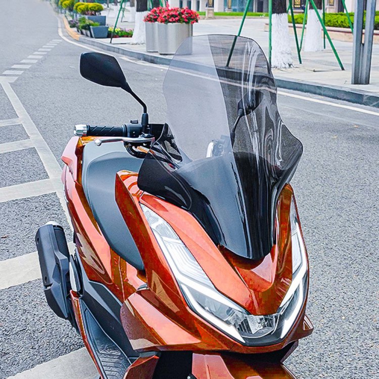 ホンダ PCX160/PCX125/e:HEV(JK05/JK06)用 ウインドシールド ロングスクリーン クリア(透明)スクリーン  取付け簡単｜バイクパーツ・バイク用品・カー用品・自動車パーツ通販