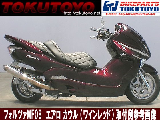 フォルツァMF08 ワインレッド エアロ サイド&リアスポイラー 3点セット｜バイクパーツ・バイク用品・カー用品・自動車パーツ通販 |  TOKUTOYO（トクトヨ）