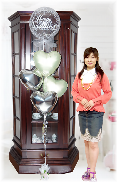 バルーン 電報 ギフト ブライダル 結婚式 ハッピーウェディングブーケ アイボリ シルバー バルーン 電報 ギフト ブライダル 結婚式 ハッピーウェディングブーケ アイボリ シルバー