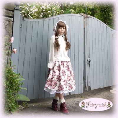 My flower fairy スカート フラワープリントスカート