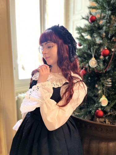 Fairy wish】丸衿フリルブラウス（オフ）【ご予約商品】 - Fairy wish