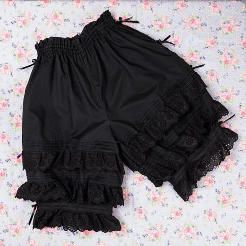 ドロワーズパンツ/ブラック/三河織物