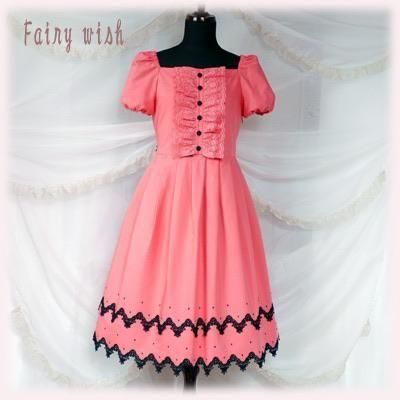 【Fairy wish】クレアワンピース(ストロベリーショコラ)【ご予約商品】