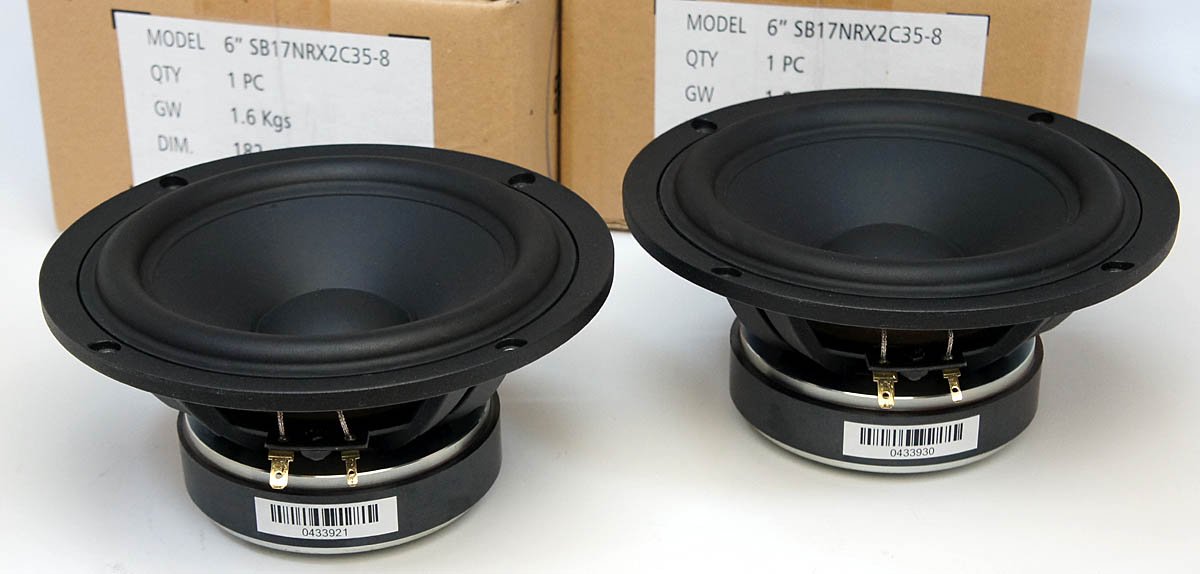 SB Acoustics SB17CRC35-8 高音質カーボンコーン 17cmミッドレンジ スピーカーユニット 8Ω Scan-Speak