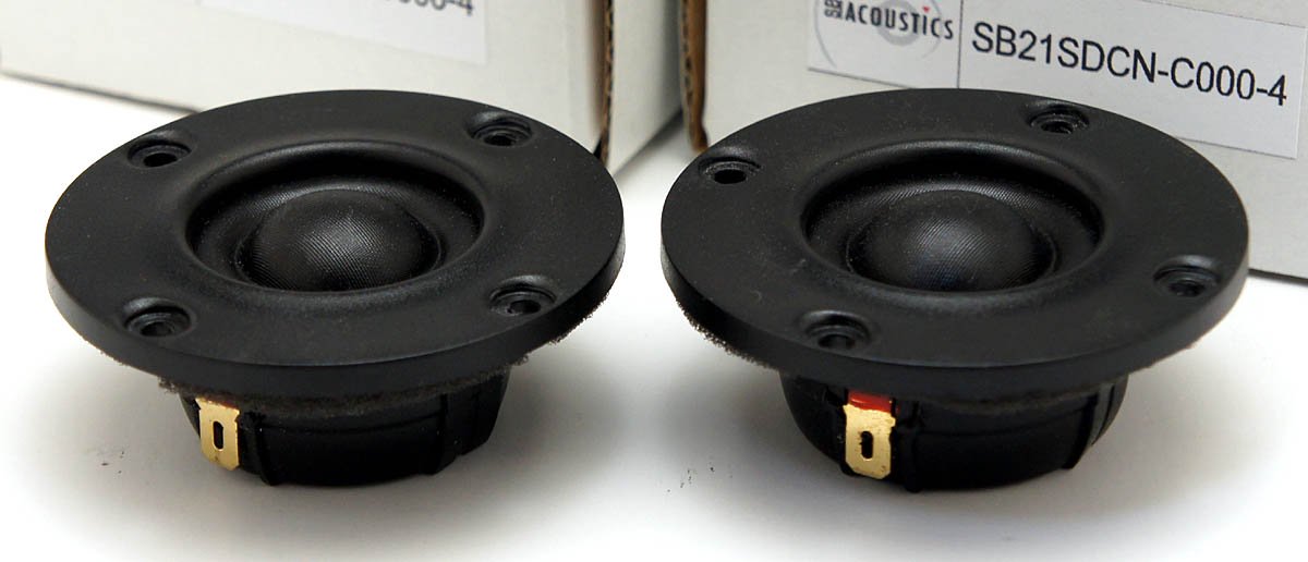 SB Acoustics SB21SDCN-C000-4ソフトドームツィーター（中古美品、ペア