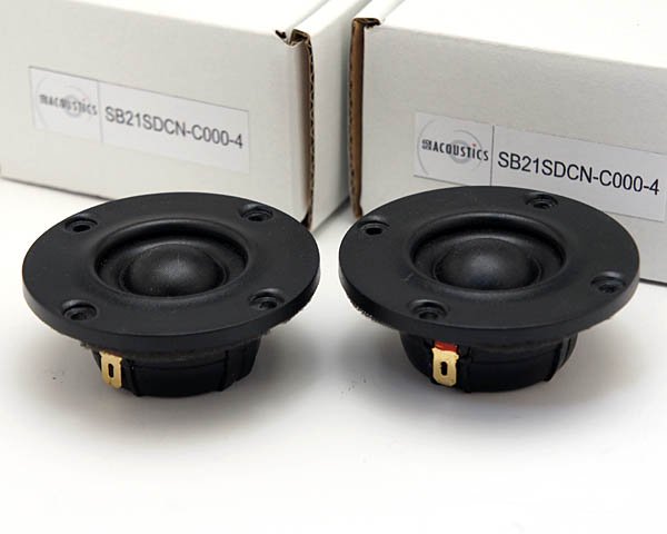 SB Acoustics SB21SDCN-C000-4ソフトドームツィーター（中古美品、ペア