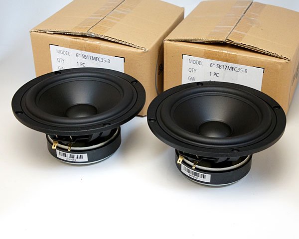 SB Acoustics SB17MFC35-8 17cmポリプロピレンコーンウーファー（ペア・中古超美品） -  スピーカー自作・フルレンジ・キット・パーツのミクセルインターネットショップ