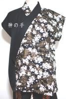 豪華！　振袖　着物リメイク　ドレス　レース袖　金糸金箔牡丹　和柄　ハンドメイド 豪華！ 振袖 着物リメイク ドレス レース袖 金糸金箔牡丹 和柄