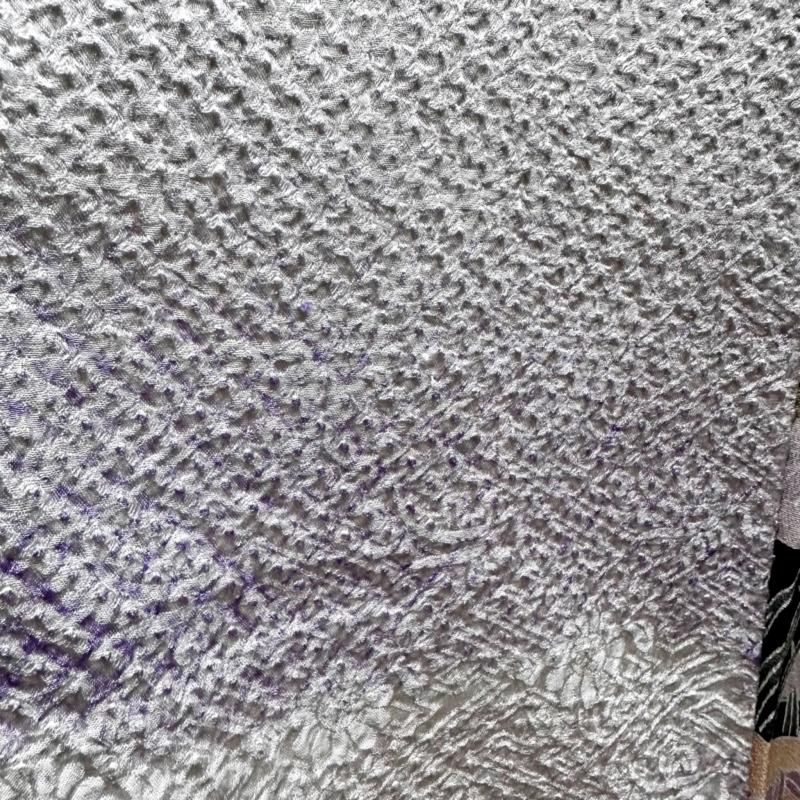 留袖　着物リメイク　ドレス　ポイントしぼり切替　松竹梅　ハンドメイド　ワンピース 即納】留袖着物リメイクドレス ポイントしぼり切替 松竹梅や家屋