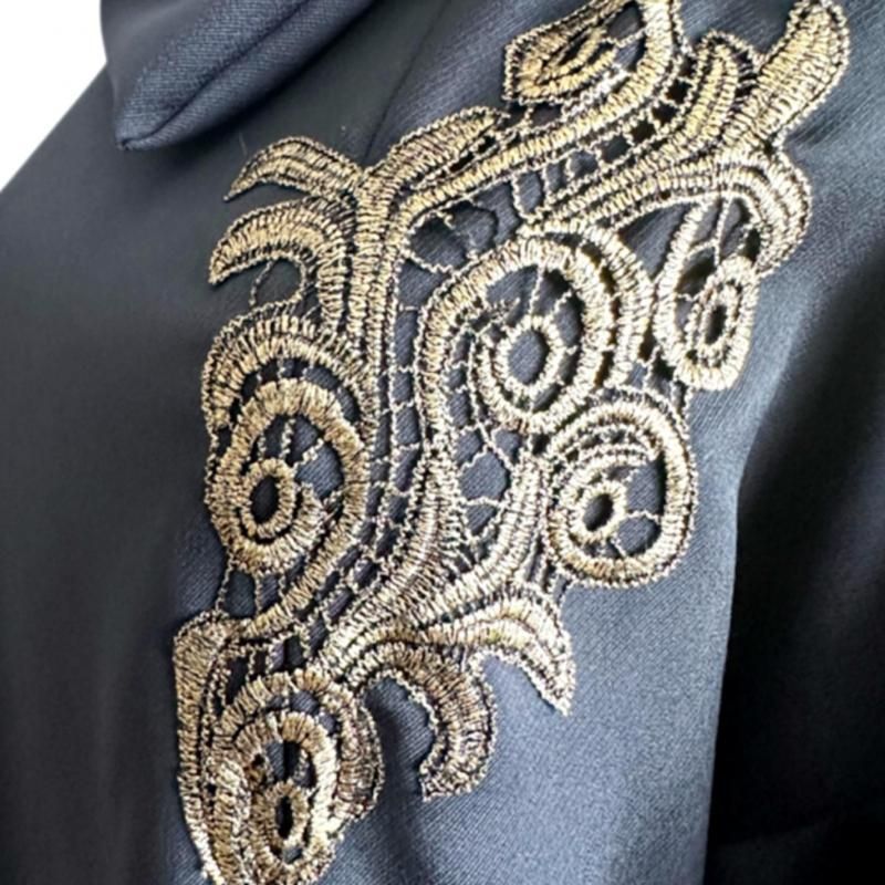 超ロング 振袖 着物リメイクドレス 和柄ワンピース 変わり襟