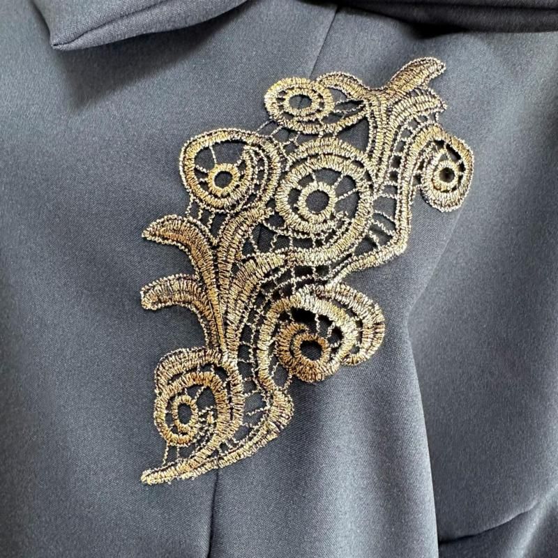 大きいサイズ 留袖 着物リメイクドレス 和柄ワンピース 変わり襟