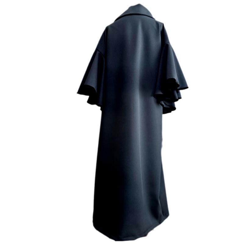 振袖 着物リメイクドレス 和柄ワンピース 変わり襟 サーキュラ袖