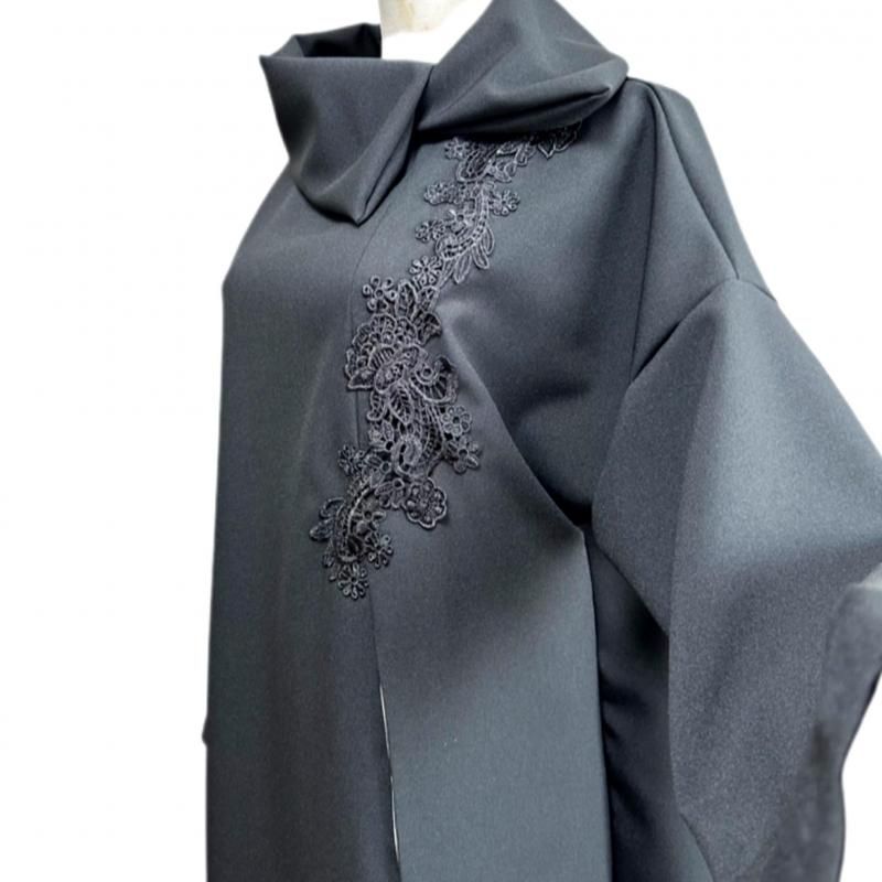 振袖 着物リメイクドレス 和柄ワンピース 変わり襟 シンプルスッキリ袖