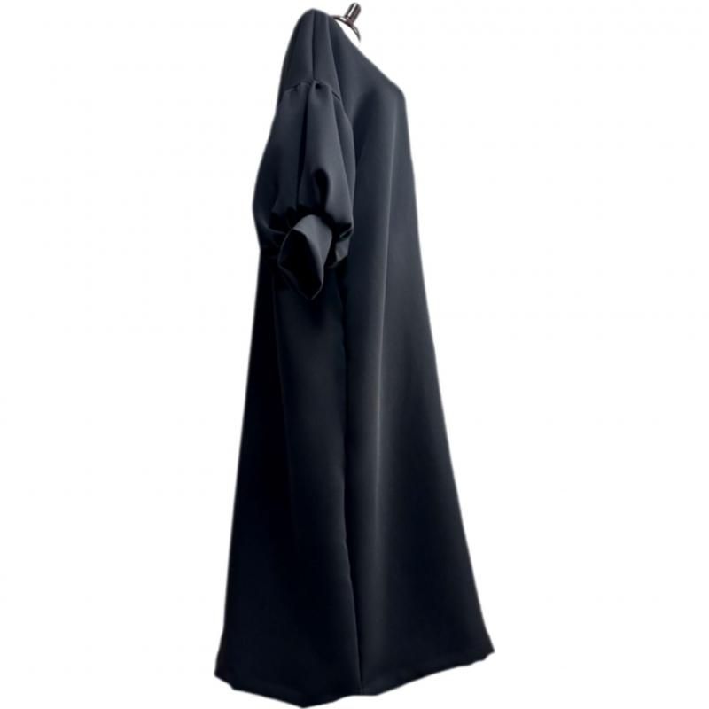 振袖　着物リメイク　ドレス　黒×大輪芍薬　和柄　ワンピース　ハンドメイド 振袖 着物リメイク ドレス 黒×大輪芍薬 和柄 ワンピース