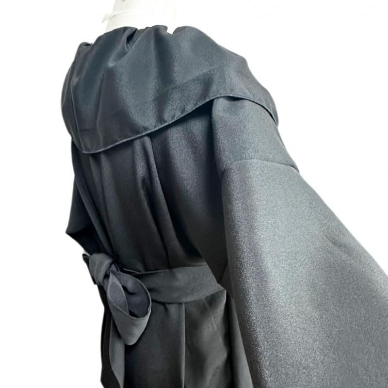 即納】超ロング！高級！ふりふわ襟 留袖着物リメイクドレス 和柄